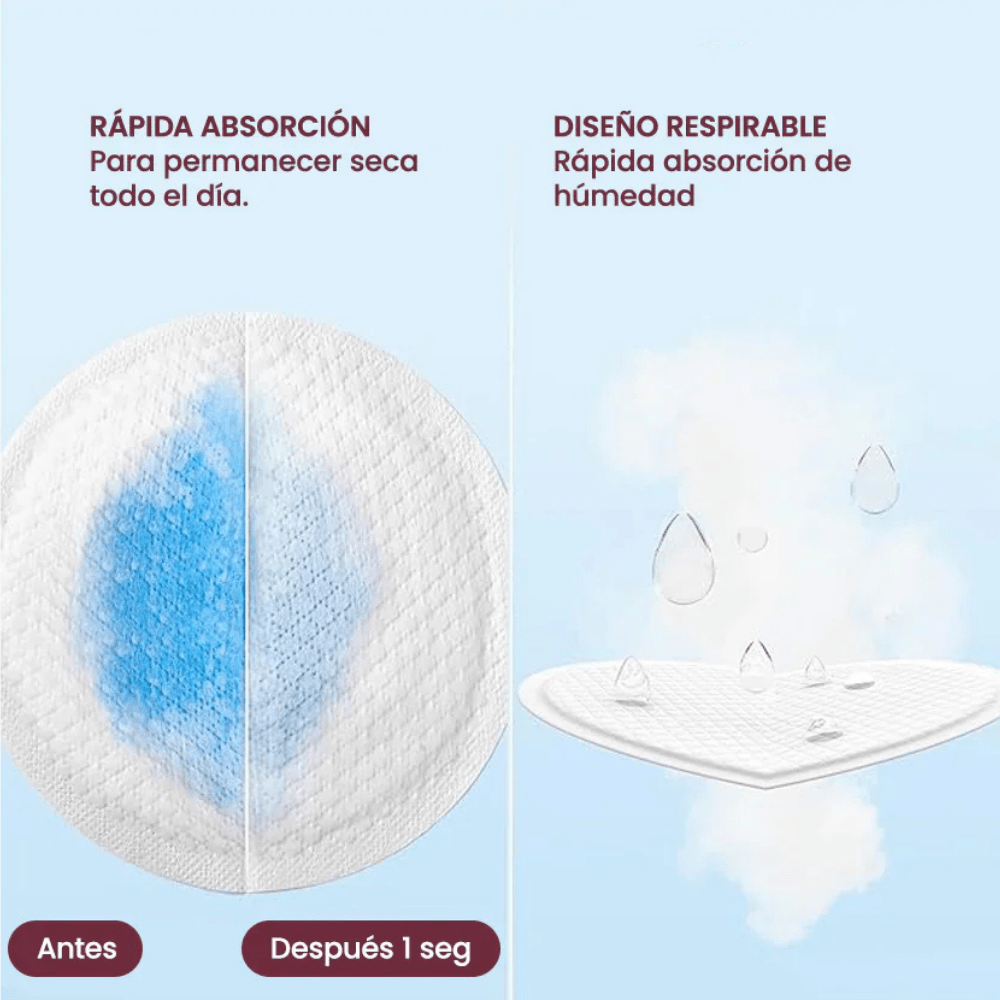 Almohadillas absorbentes ultra delgadas Momcozy 60 uns - Motherna