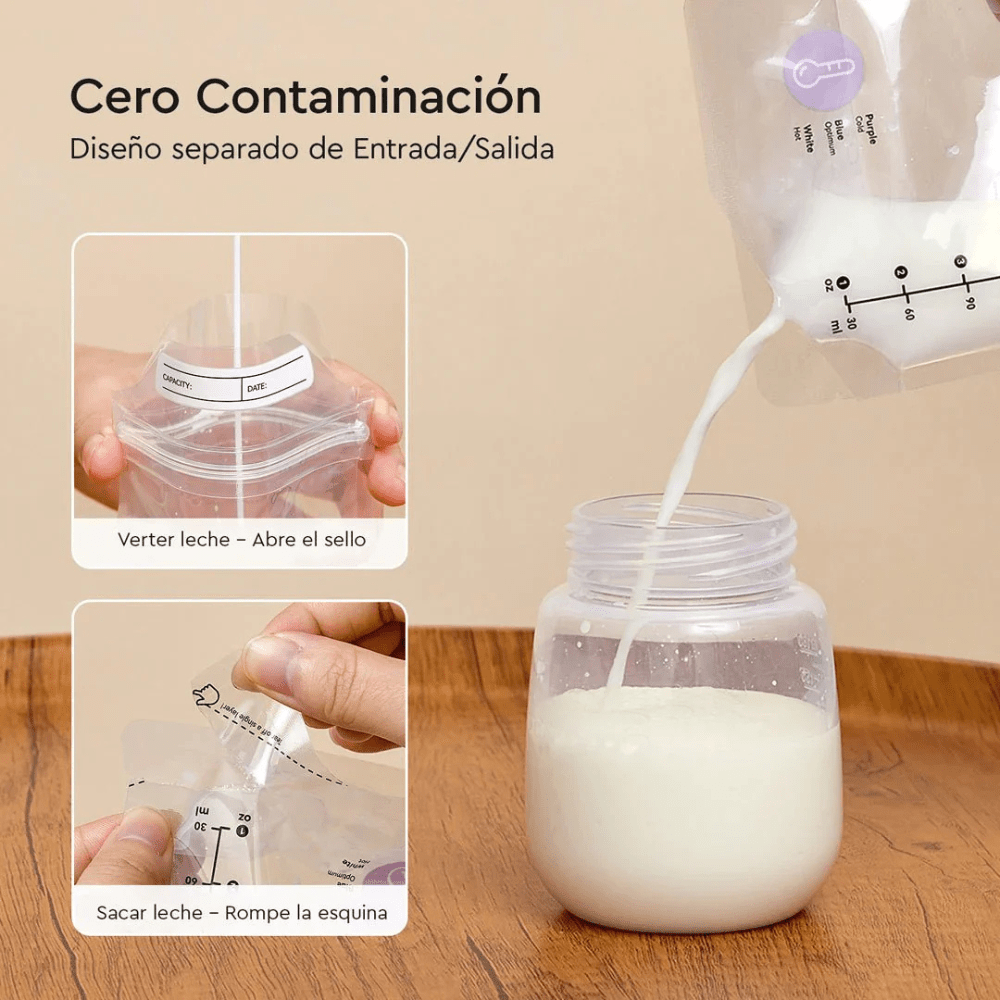 Bolsas para leche materna Momcozy 50 uns - Motherna
