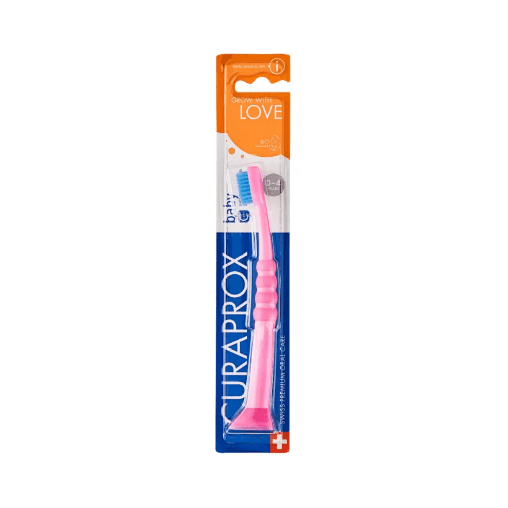 Cepillo de dientes Curaprox 0 - 4 Rosado - Motherna