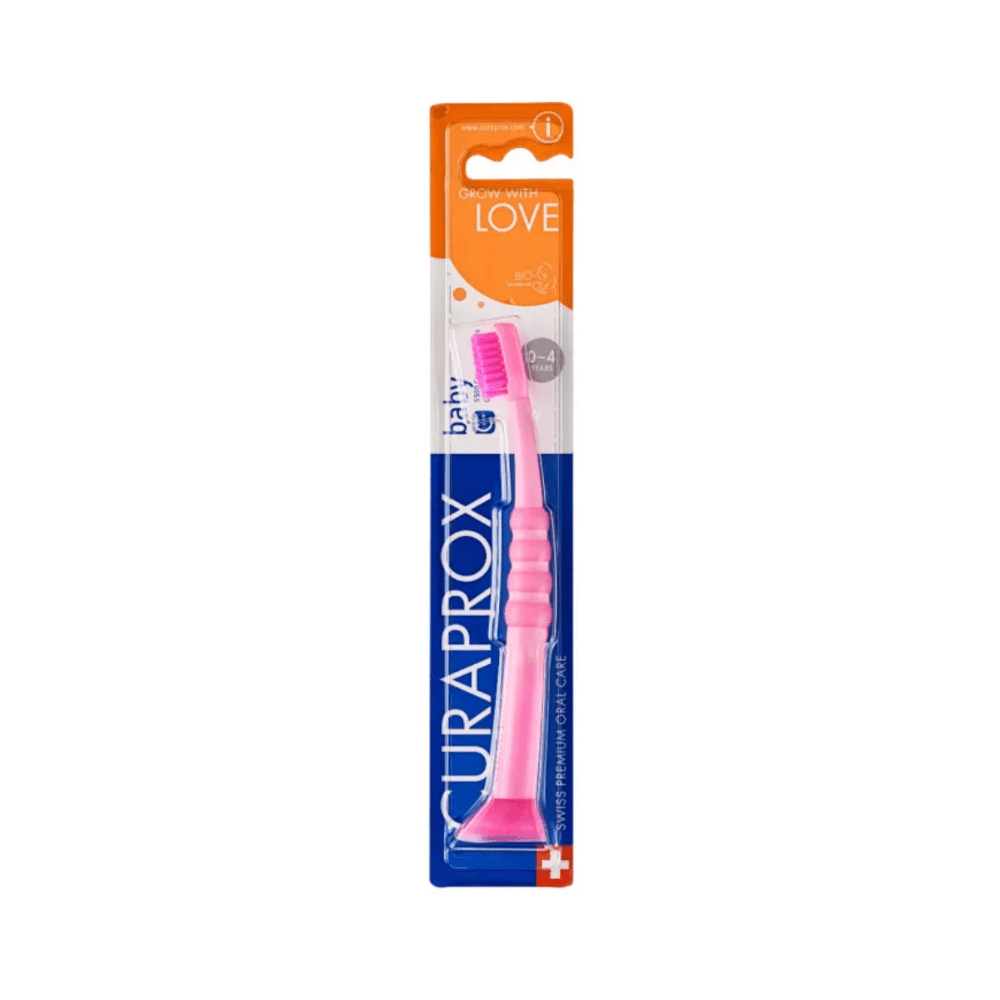 Cepillo de dientes Curaprox 0 - 4 Rosado - Motherna