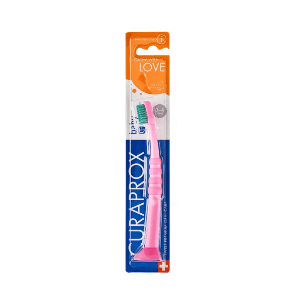 Cepillo de dientes Curaprox 0 - 4 Rosado - Motherna