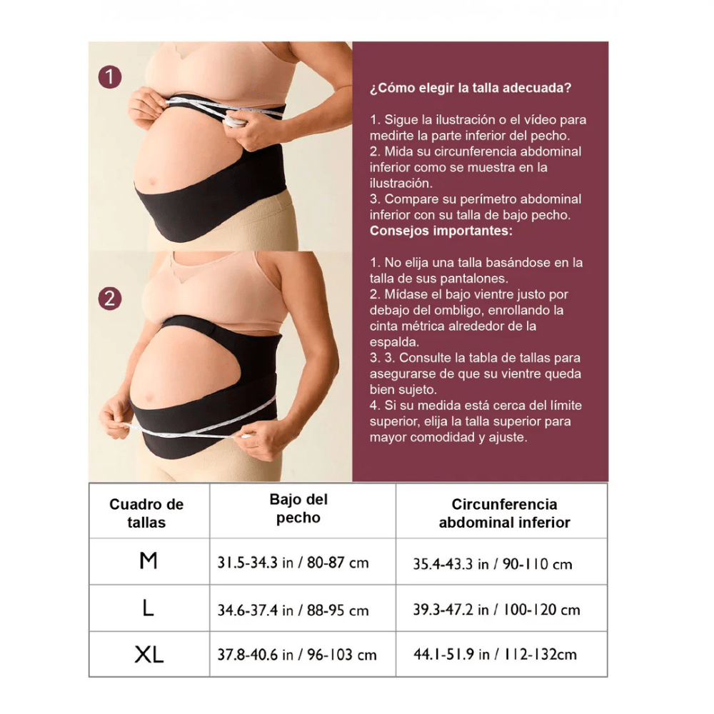 Faja de embarazo Momcozy Negro - Motherna