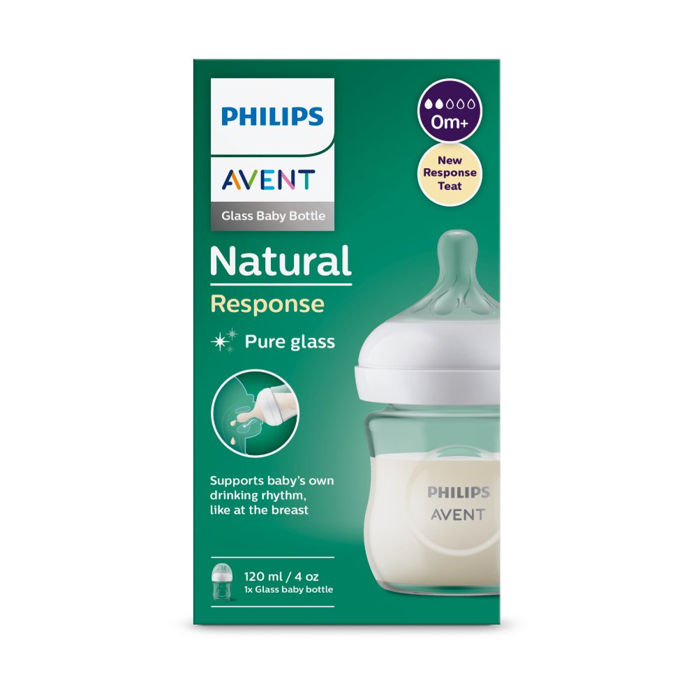 Mamadera Avent Natural Response vidrio 120ml - Motherna