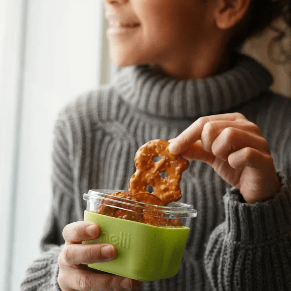 Pack de 3 recipientes de vidrio con funda Melii - Motherna