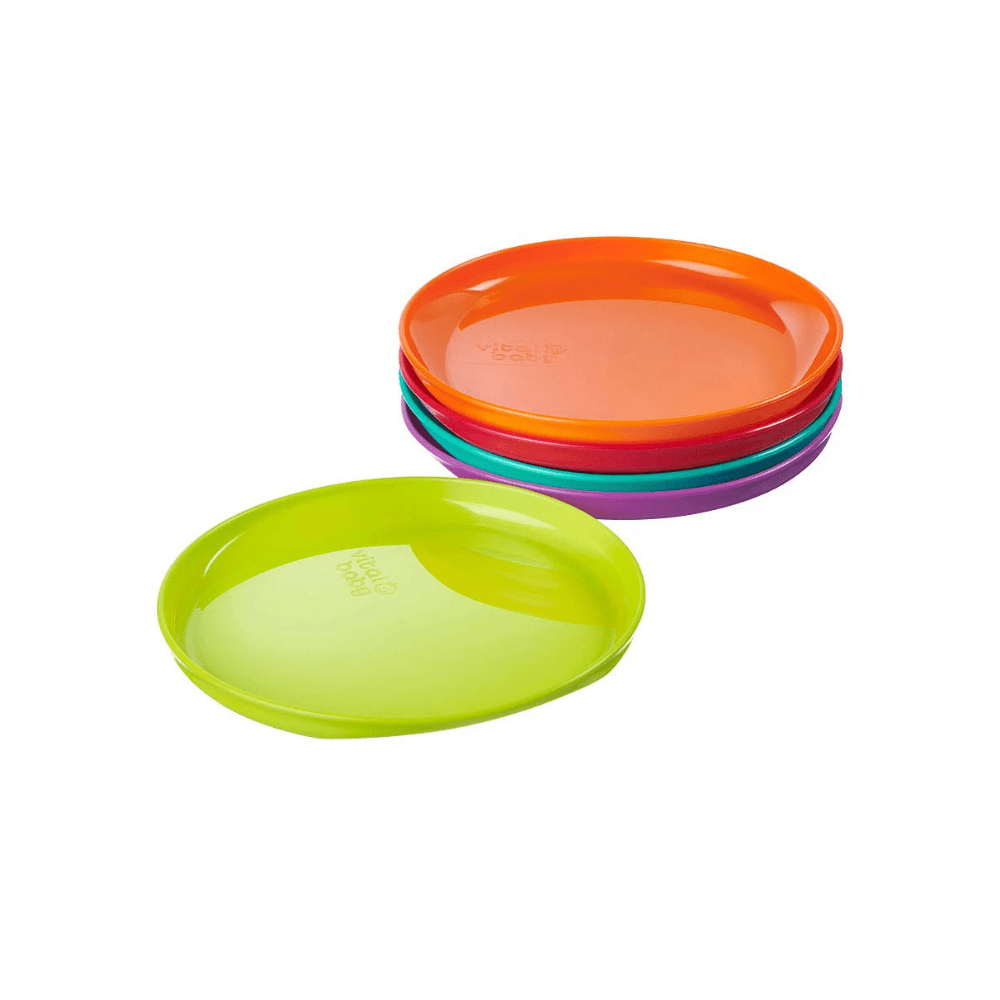 Pack de 5 platos plásticos Vital Baby - Motherna