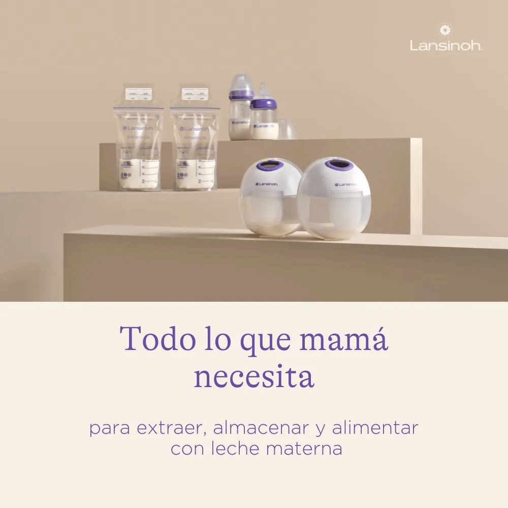 Sacaleches eléctrico doble Lansinoh Discreet Duo - Motherna