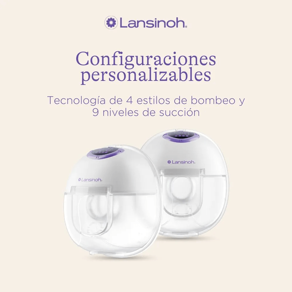 Sacaleches eléctrico doble Lansinoh Discreet Duo - Motherna
