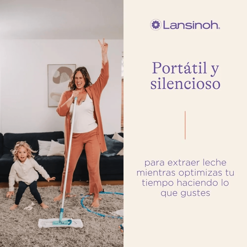 Sacaleches eléctrico doble Lansinoh Discreet Duo - Motherna