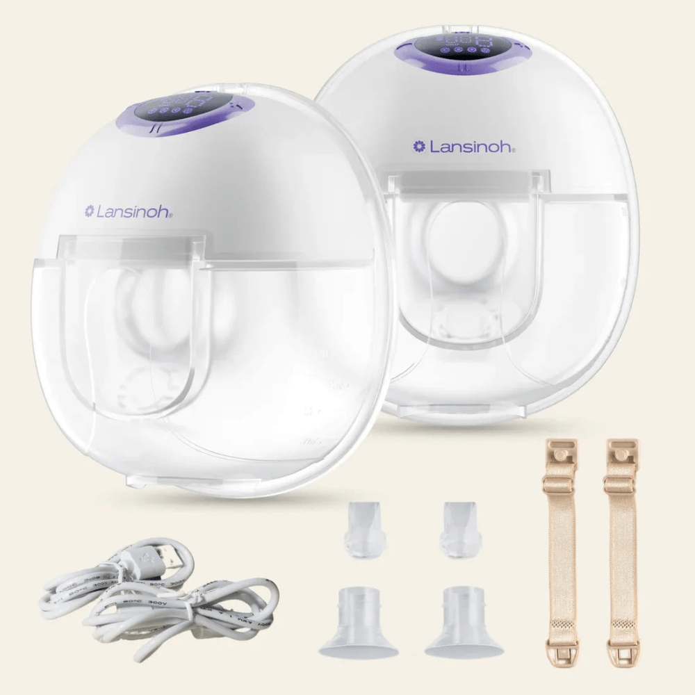 Sacaleches eléctrico doble Lansinoh Discreet Duo - Motherna