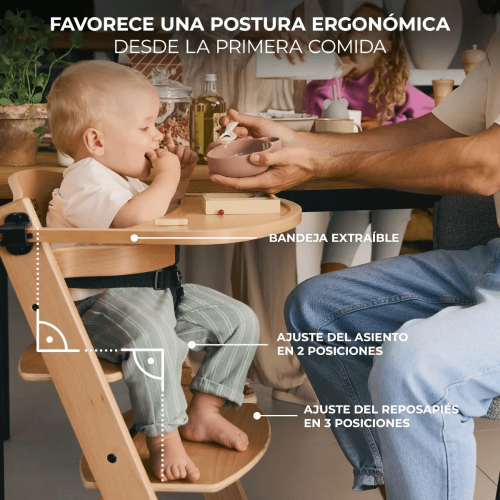 Silla de comer evolutiva 3 en 1 Kinderkraft Enock - Motherna