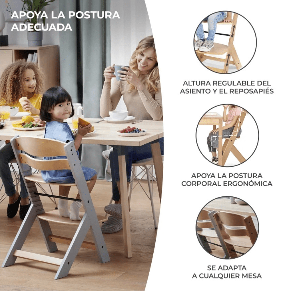 Silla de comer evolutiva 3 en 1 Kinderkraft Enock - Motherna