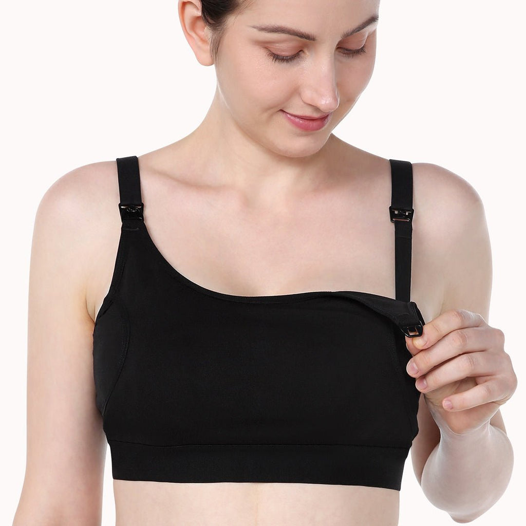 Sostén 2 en 1 extracción y amamantado Momcozy Negro - Motherna