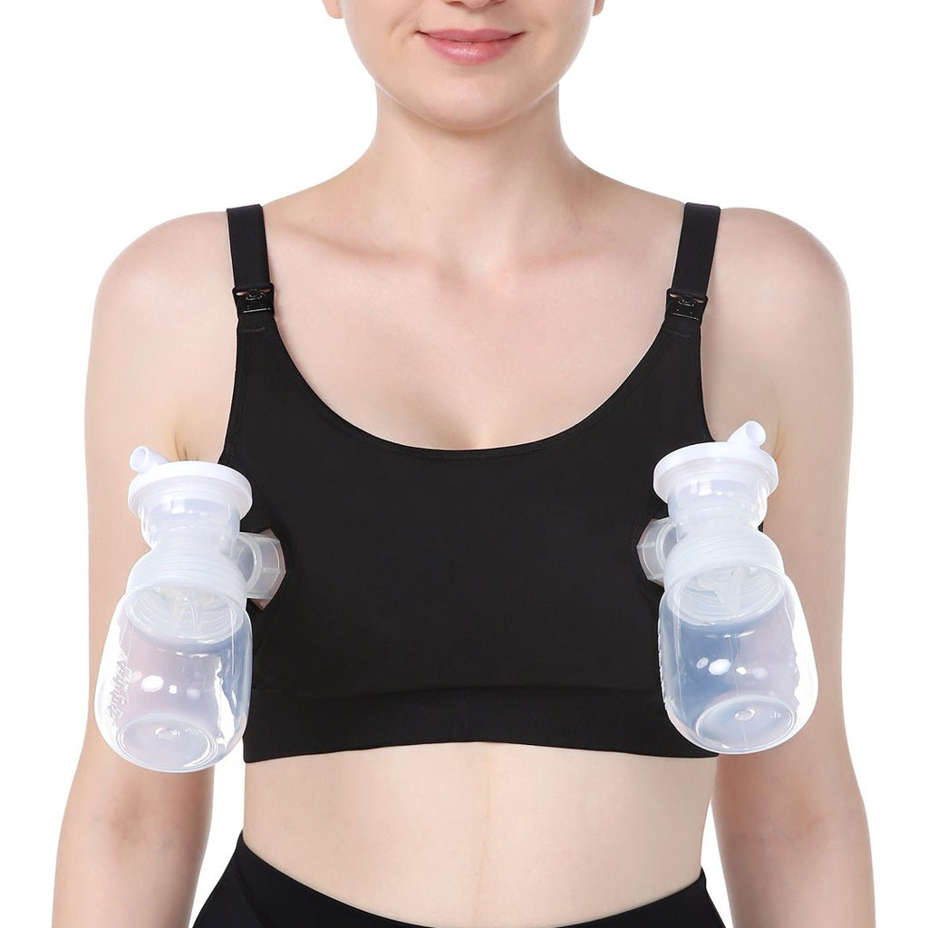 Sostén 2 en 1 extracción y amamantado Momcozy Negro - Motherna