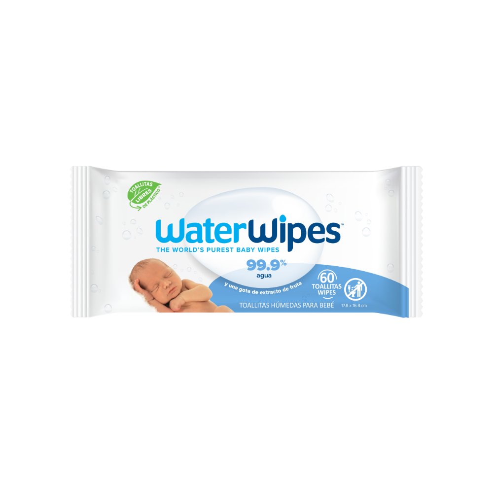 Toallitas húmedas WaterWipes Biodegradables 60 uns - Motherna