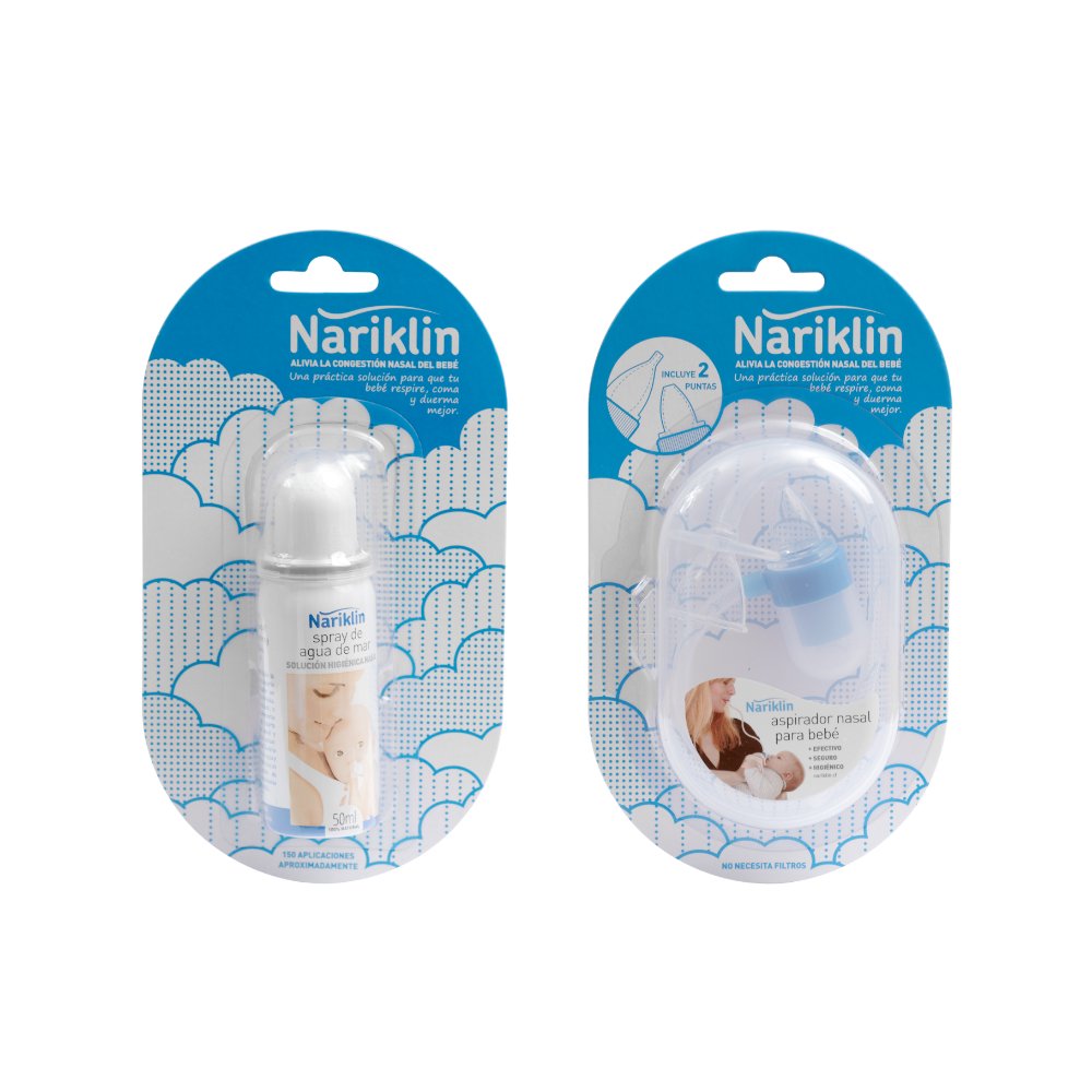Pack aspirador nasal y spray Nariklin – Motherna