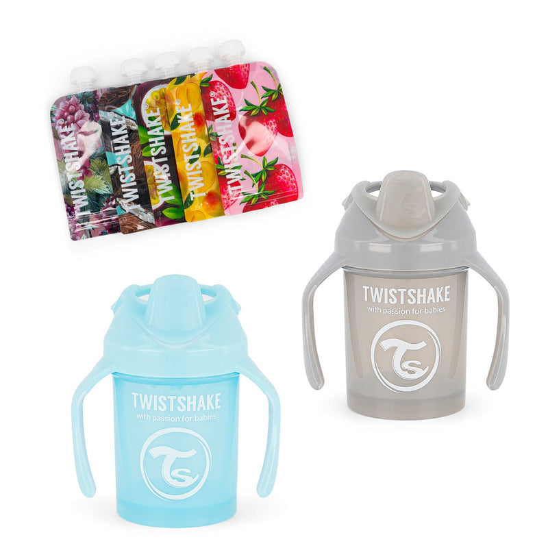 Pack Twistshake 2 Mini Cup 5 Squeeze Bags - Motherna
