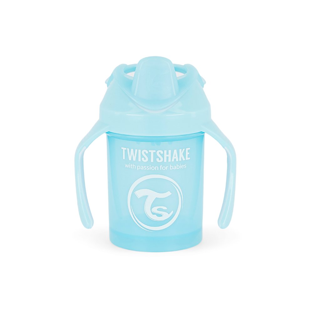 Vaso entrenador Twistshake Mini Cup Azul 230ml 4+m